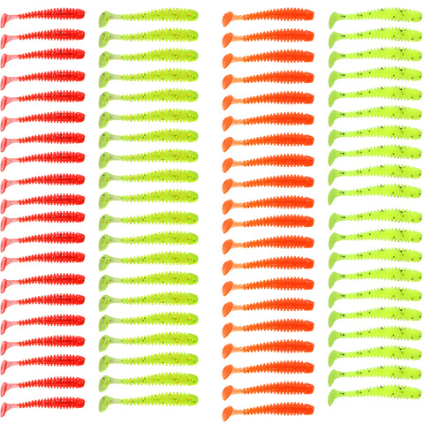 10 шт./лот 50 мм 0,7 г приманка для рыбной ловли, мягкая червь, креветка, щука, окунь, мягкие рыболовные приманки, Мягкая приманка, силиконовая при... ► Фото 1/6