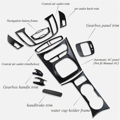 Автомобильный Стайлинг, панель переключения передач, держатель стакана, дверная ручка, рулевое колесо, вентиляционная решетка, декоративны... ► Фото 1/5