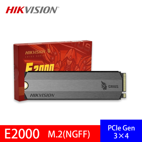 Hikvision E2000 SSD 256 ГБ 512 1 ТБ 2 ТБ M.2 NGFF NVME PCIe Внутренний твердотельный диск сверхвысокой плотности цвет серебристый металлик 2280 для ноутбука, насто... ► Фото 1/1