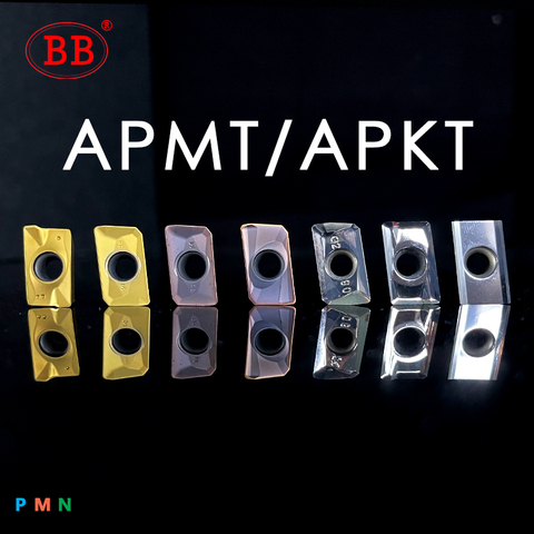 BB 10 шт. карбидные вставки APMT1604 APMT1135 RDMW RPMW, токарный инструмент, индексируемая режущая пластина для станка с ЧПУ ► Фото 1/6