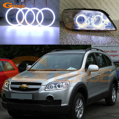 Для Chevrolet Captiva S3X 2006 2007 2008 2009 2010, отличные ультра яркие кольца с монолитным блоком светодиодов, автомобильные аксессуары ► Фото 1/6