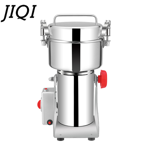JIQI 800G искусственная зерновая мельница, электрический шлифовальный станок для порошка, измельчитель гаек, измельчитель трав, измельчитель ► Фото 1/3