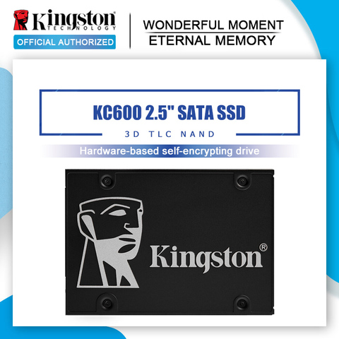Внутренний твердотельный накопитель Kingston KC600 SSD 256 ГБ 512 ГБ 1024 ГБ 2,5 дюйма SATA III HDD жесткий диск HD SSD ноутбук ПК 3D TLC NAND ► Фото 1/6