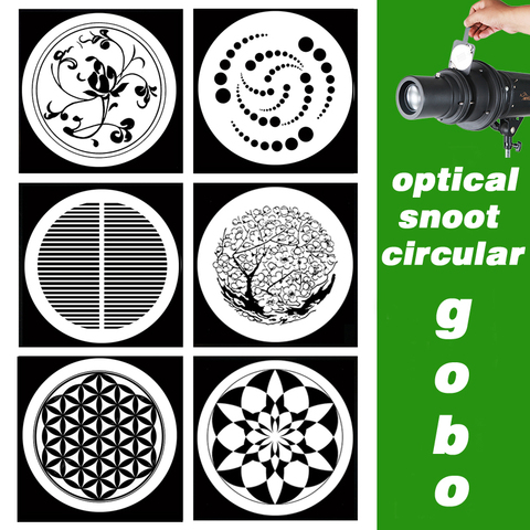 Новый Gobo Маска Оптический Snoot узоры формы карты фоновый эффект креативная драма фотография стробоскоп вспышка моносвет светодиодный свет ► Фото 1/6