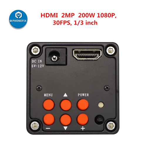 Микроскоп 1080 МП P HDMI цифровая видеокамера с креплением USB C HD-камера для тринокулярного стереомикроскопа для ремонта телефонов и пайки ► Фото 1/6