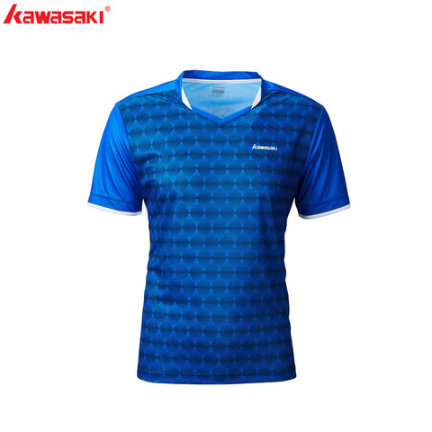 Мужская футболка для бадминтона Kawasaki, быстросохнущая дышащая тренировочная рубашка с короткими рукавами, для мужчин и женщин, 2022, для игры в теннис ► Фото 1/6