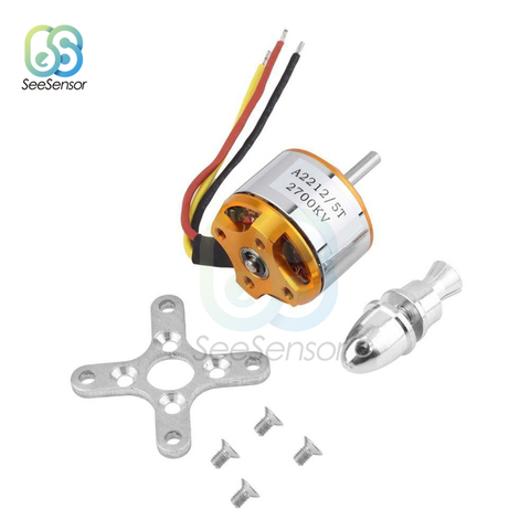 A2212 930KV 1000KV 1400KV 2200KV 2700K бесщеточный двигатель для радиоуправляемого самолета многокоптера бесщеточный мотор с внешним ротором ► Фото 1/6