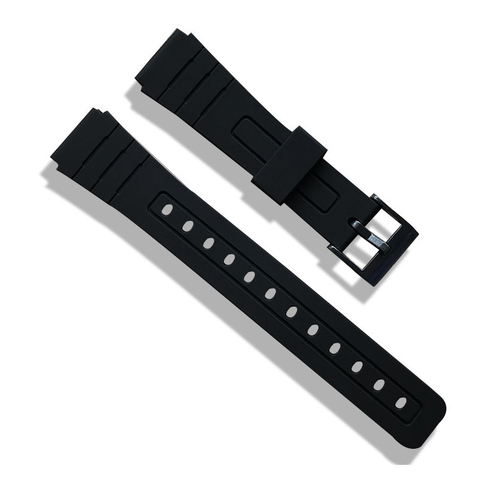 Ремешок силиконовый для часов Casio, черный спортивный резиновый браслет для дайвинга, аксессуары для часов, 16 мм 18 мм 20 мм ► Фото 1/5