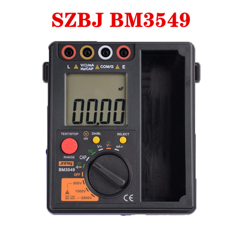 Измеритель сопротивления SZBJ BM3549, измерительный измеритель 2 в 1, цифровой измеритель сопротивления изоляции, мультиметр, Мегаомметр, измери... ► Фото 1/5