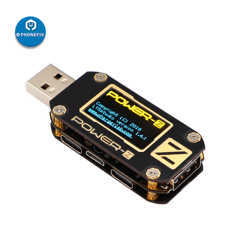 PHONEFIX KM001 тестовый er с ЖК-дисплеем, QC PD, USB-детектор с ЖК-дисплеем, QC3.0 2,0 ► Фото 1/6