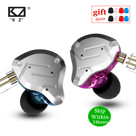 KZ ZS10 PRO 4BA + 1DD HIFI металлическая гарнитура гибридные наушники в ухо спортивные шумоподавляющие наушники KZ ZSN PRO ZST AS16 AS12 AS10 C16 ► Фото 1/6