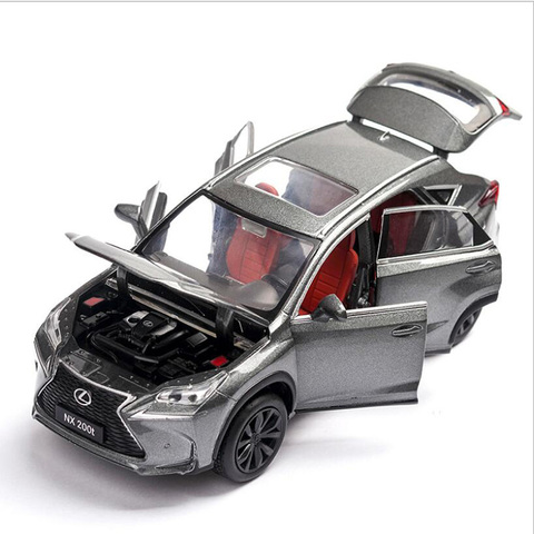 Детский игрушечный автомобиль Lexus NX200, игрушечный внедорожник из сплава, металлическая модель литья под давлением, игрушка для мальчиков со звуком и светом, Comaro ► Фото 1/4