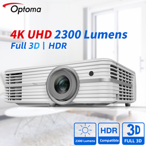 Optoma 4k-проектор UHD528 Blu-Ray 3D HDR дома Театр Кино смартфон UHD видео видеопроектор HDMI ТВ Экран ► Фото 1/6