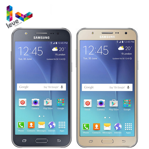Оригинальный разблокированный Samsung Galaxy J5 SM-J500F Dual SIM мобильный телефон 1,5 Гб оперативной памяти, 16 Гб встроенной памяти, 5,0 
