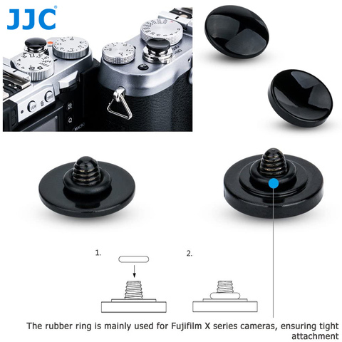 JJC металлическая спусковая Кнопка затвора для ЖК-дисплея с подсветкой Fujifilm X-H1 XPRO2 X100F X100T XE3 XT20 XT2 XT10 XT3 GS645s XT30 SONY RX1RII Leica M9 ► Фото 1/6