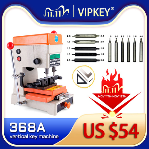 Вертикальная машина для резки ключей Defu 368A 180 Вт для 110 В и 220 В, машина для дублирования ключей, слесарные инструменты ► Фото 1/6