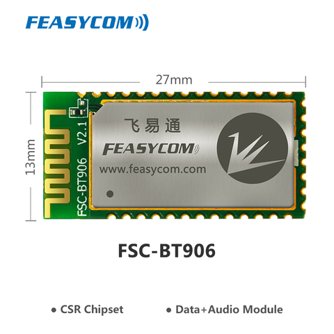 Модуль FEASYCOM BLE 4,2 с двойным режимом, Bluetooth аудио модуль CSR8811 A2DP аудио для гарнитуры, динамика ► Фото 1/5