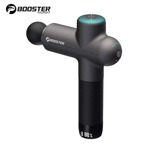 Пистолет для массажа мышц Booster, электрический пистолет для массажа шеи и тела, релаксация, фитнес, снятие боли в мышцах ► Фото 1/6