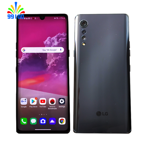 Разблокированный Оригинальный сотовый телефон LG G900N VELVET 8 ГБ + 128 ГБ Qualcomm 7 нм 6,8 дюйма Быстрая зарядка (без польского покрытия) экран-сканер отпечатков пальцев ► Фото 1/1