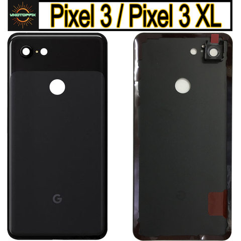Оригинальный чехол для задней крышки аккумулятора Google Pixel3 Pixel 3 XL, чехол для задней панели из стекла, чехол для замены 6,3 дюйма, чехол для аккумулятора Google Pixel 3 ► Фото 1/6