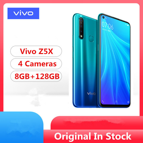 Vivo Z5X смартфон с 6,3-дюймовым дисплеем, процессором Snapdragon 710, Android 9,0, ОЗУ 8 Гб, ПЗУ 128 ГБ, 16 МП, 5000 мАч, 6,53 МП ► Фото 1/6