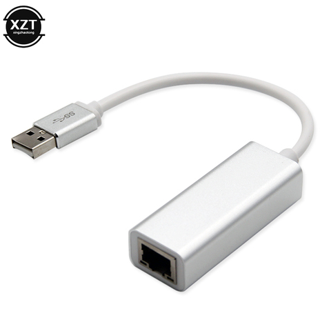 10/100 Мбит/с USB 2,0 RJ45 Lan Ethernet адаптер Бесплатный драйвер hd сетевые карты из алюминиевого сплава для Windows PC/Mac OS ► Фото 1/6