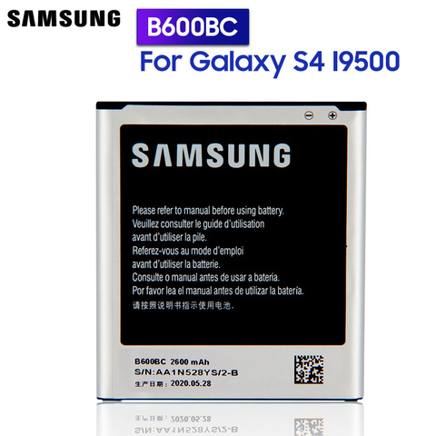 Оригинальный сменный аккумулятор Samsung B600BC B600BE для Samsung GALAXY S4 GT-I9505 I9508 I959 I9500 I9502 B600BU 2600 мАч ► Фото 1/6