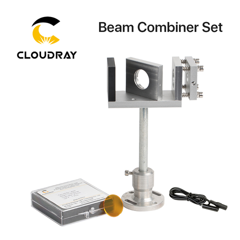 Комбайнер луч Cloudray, набор для сбора лазерных лучей 20/25 мм, ZnSe, с креплением и лазерной указкой для гравировального Станка CO2 ► Фото 1/5