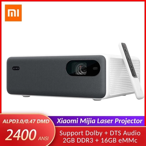Оригинальный лазерный проектор Xiaomi Mijia, 150 дюйма, 2400 ANSI люменов, проектор высокой четкости ALPD3.0, ТВ-проекция 1080P, Поддержка Dolby DTS MIUI TV ► Фото 1/6