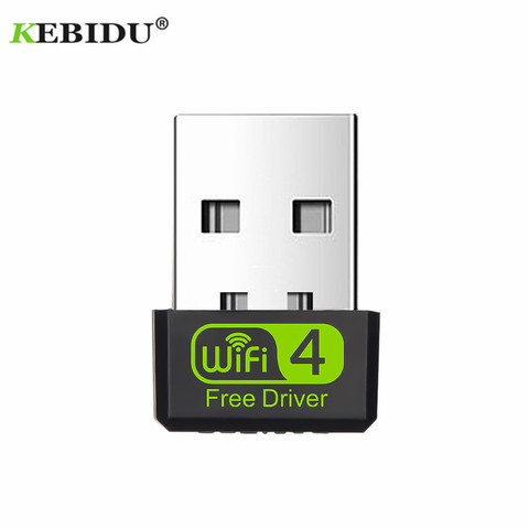 Мини USB Wi-Fi адаптер KEBIDU MT7601, 150 Мбит/с, Wi-Fi адаптер для ПК, USB Ethernet 2,4G сетевая карта, Wi-Fi приемник, Бесплатный драйвер ► Фото 1/6