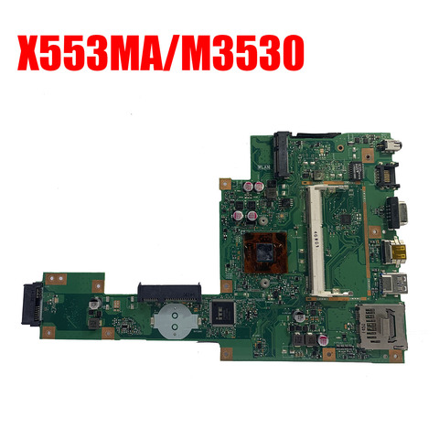 Материнская плата X553MA для ноутбука ASUS X553MA X553M A553MA D553M F553MA K553M протестированная оригинальная материнская плата N3530/N3540 4-ядерная ► Фото 1/2