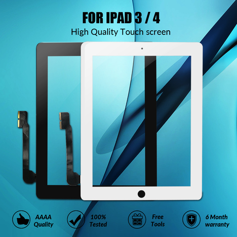 Сенсорный экран для iPad 3 4 iPad3 iPad4 A1416 A1430 A1403 A1458 A1459 A1460 ► Фото 1/6