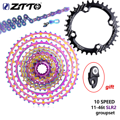 Велосипед Горный ZTTO, 10 скоростей, 11-46T SLR2, Ультралегкая кассета Rainbow k7 HG, 10 в, свободное колесо k7 для X0 X9 X7 M610 M781 M786 ► Фото 1/6