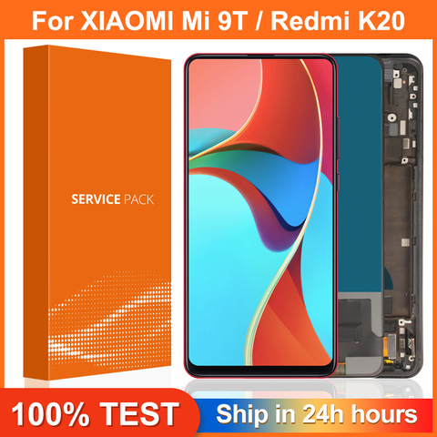ЖК-дисплей Amoled 6,39 дюйма для XiaoMi Mi 9T с рамкой для Redmi K20 Pro / K20 дисплей mi 9t pro сенсорный экран дигитайзер в сборе ► Фото 1/6