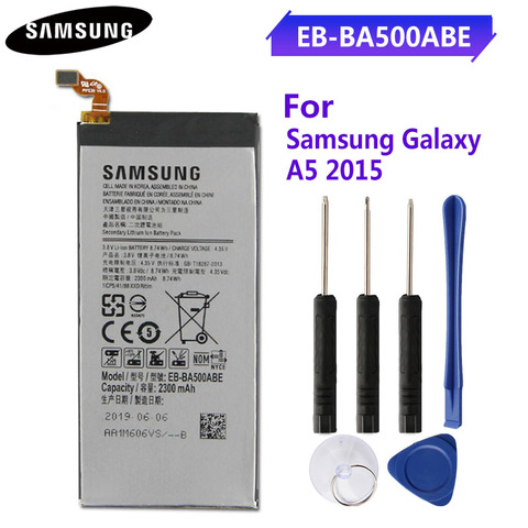 Оригинальная запасная аккумуляторная батарея для Samsung GALAXY A5 2015 Оригинальная батарея для телефона EB-BA500ABE 2300 мАч ► Фото 1/6