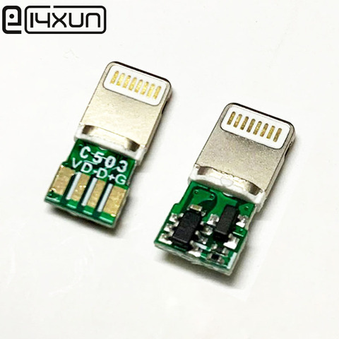 2 комплекта тип сварки 8Pin с разъемом «папа» с данные наушники USB разъем адаптера конвертер для iphone 8, 9, 10, 11, плюс XR плюс ► Фото 1/1