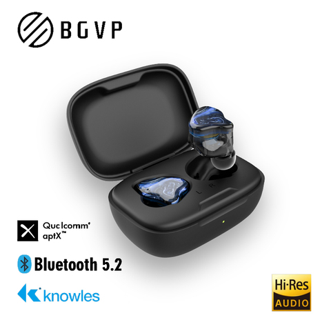 Беспроводные наушники BGVP Q2S Hybrid Technology TWS 5,2 HIFI Bluetooth, спортивные бинауральные Игровые наушники-вкладыши с микрофоном ► Фото 1/6