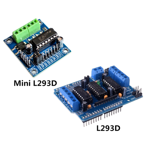 Плата расширения двигателя L293D, плата управления двигателем для Arduino, 4-канальный драйвер двигателя L293D ► Фото 1/6