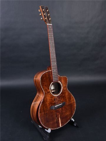 Акустическая гитара из розового дерева Himor HM 760гб GC cut way solid santos, акустические электрические гитары ► Фото 1/6