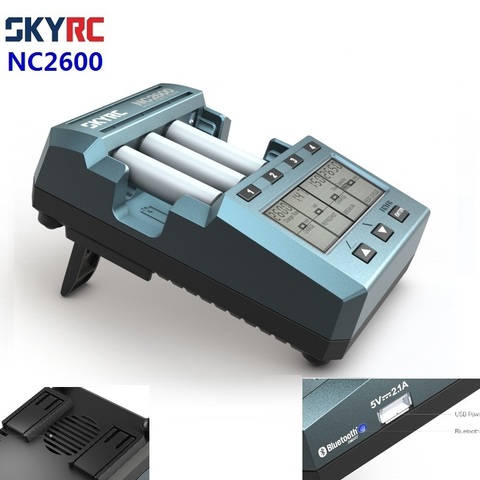 Зарядное устройство SKYRC NC2600 с функцией Bluetooth, быстрое зарядное устройство для батарей AA/AAA с поддержкой Bluetooth, NiMH, NiCd ► Фото 1/6