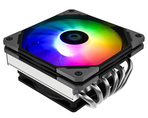 ID-COOLING IS-60 EVO ARGB Lighting TDP 130 Вт низкопрофильный/тонкий ITX/HTPC Система 6 тепловых труб + 2 вентилятора кулер для процессора, с Intel & AMD ► Фото 1/6