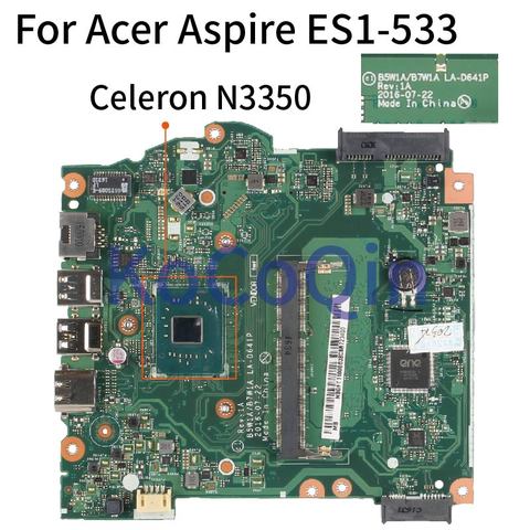 Материнская плата B5W1A B7W1A для ноутбука Acer Aspire LA-D641P Core SR27Z N3350 ► Фото 1/5