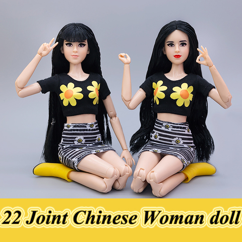 Оригинальная китайская женская кукла Mengfan / 1/6 BJD Детские куклы аксессуары 30 см подвижные куклы с одеждой Игрушки для девочек ► Фото 1/4