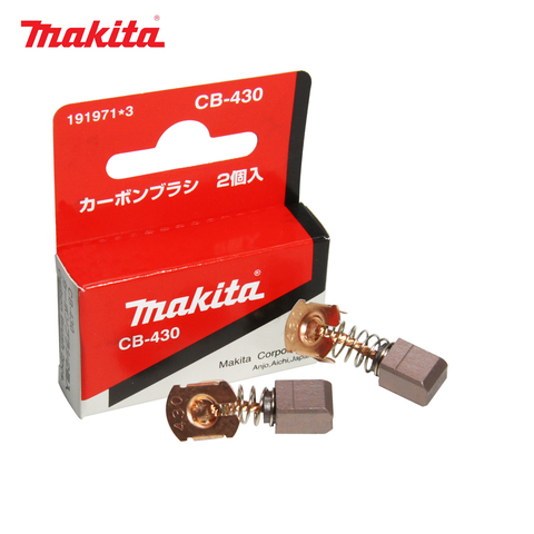 Оригинальные угольные щетки Makita CB430 7x7,35x10 мм для электродвигателя 191971-3 угловая шлифовальная машина BGA452 BGA452Z ► Фото 1/1