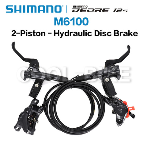 Новый SHIMANO DEORE M6100 M6000 2 поршневой M6120 4 поршневой тормоз для горных велосипедов, дисковый тормоз с гидраальным тормозом MTB BR BL-M6100 DEORE ► Фото 1/4