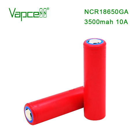 Vapcell 100% оригинальный NCR 18650GA 3500 мАч 3,6 В 10 А перезаряжаемый литий-ионный аккумулятор для фонарика электроинструменты Бесплатная доставка ► Фото 1/3