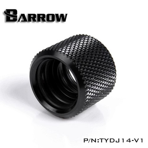 Barrow TYDJ14-V1, внешний диаметр 14 мм, фитинги для стыковых соединений жестких труб, переходник G1/4, для жестких труб od 14 мм ► Фото 1/5