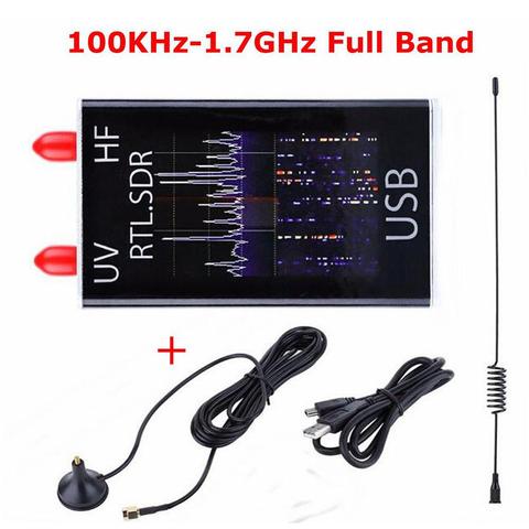 100KHz-1,7 GHz полный диапазон UV HF RTL-SDR USB тюнер приемник/R820T + 8232 Ham радио ► Фото 1/6