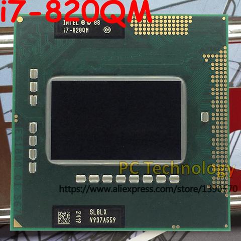 Оригинальный процессор Intel Core, процессор для ноутбуков с процессором PGA988 TDP 45W, 8 Мб кэш-памяти, 1,73 ГГц-3,06 ГГц, i7 820QM , SLBLX ► Фото 1/1