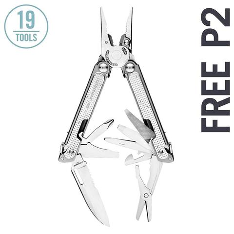 LEATHERMAN - FREE P2 Мультитул с магнитной блокировкой, доступные в одной руке инструменты и нейлоновая оболочка премиум класса ► Фото 1/6